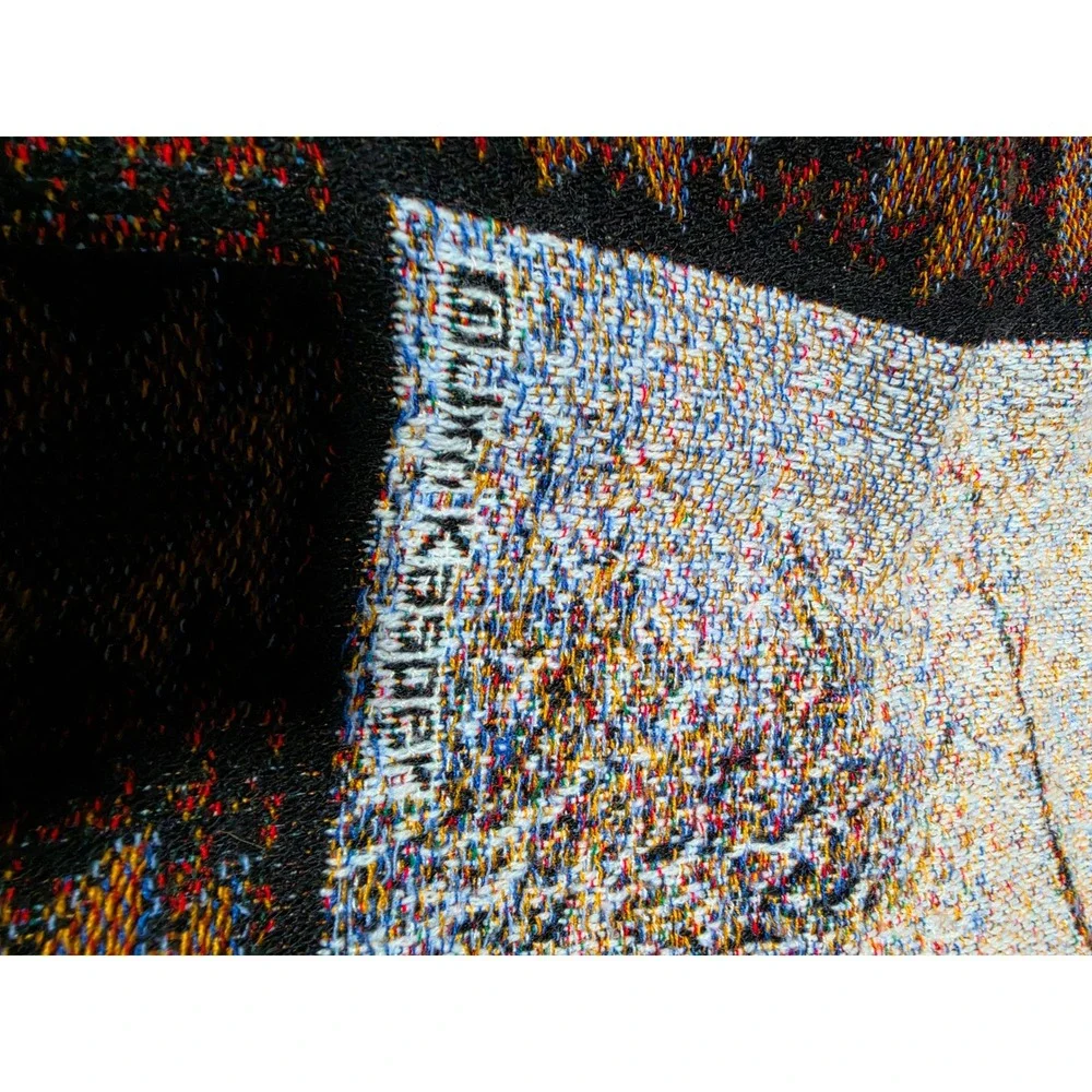 Jim Kasper Woven Tapestry Throw Blanket Moose Wildlife Cabin Decor 48x56